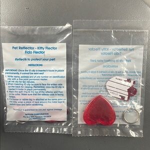 Red Pet Reflector